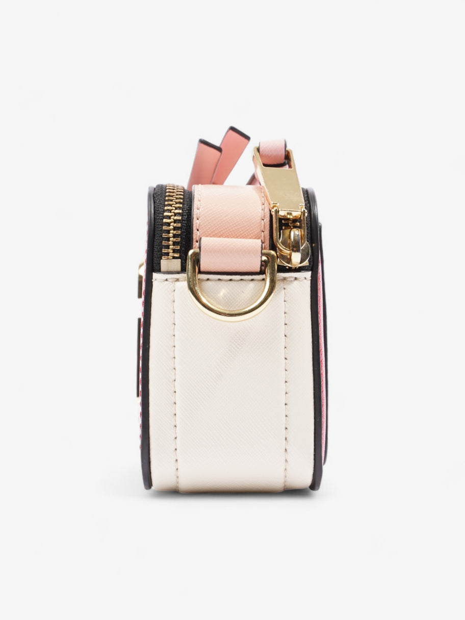 Marc Jacobs The Snapshot Red / Peach / Cream Saffiano Leather Image 3