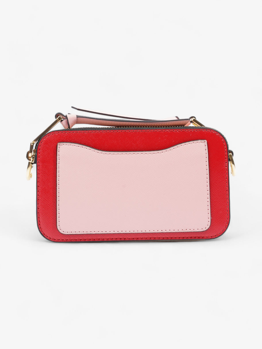 Marc Jacobs The Snapshot Red / Peach / Cream Saffiano Leather Image 4