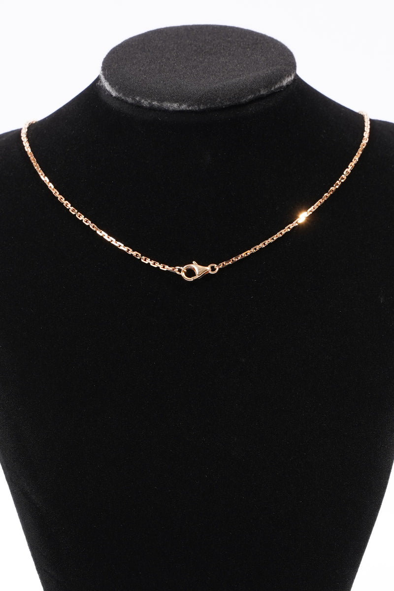  Love Necklace, Diamonds Yellow Gold 750/1000 / 18 Brilliant-Cut Diamonds Yellow Gold