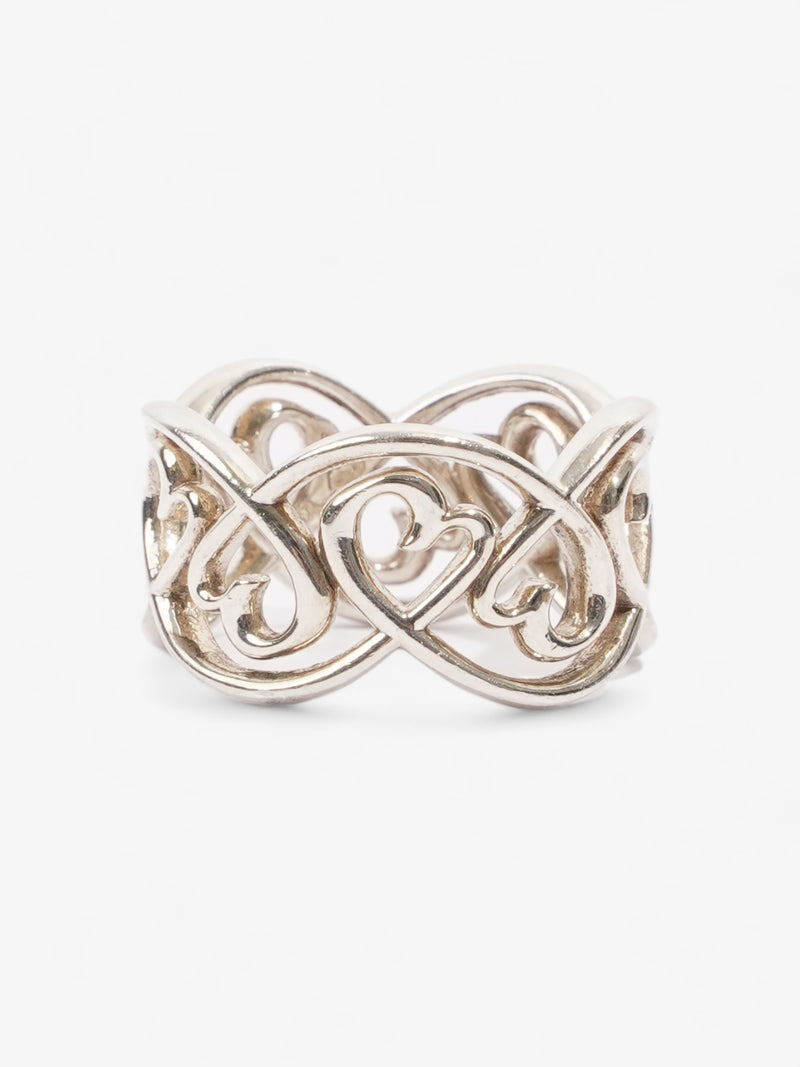  Loving Heart Band Ring Silver Silver Sterling M