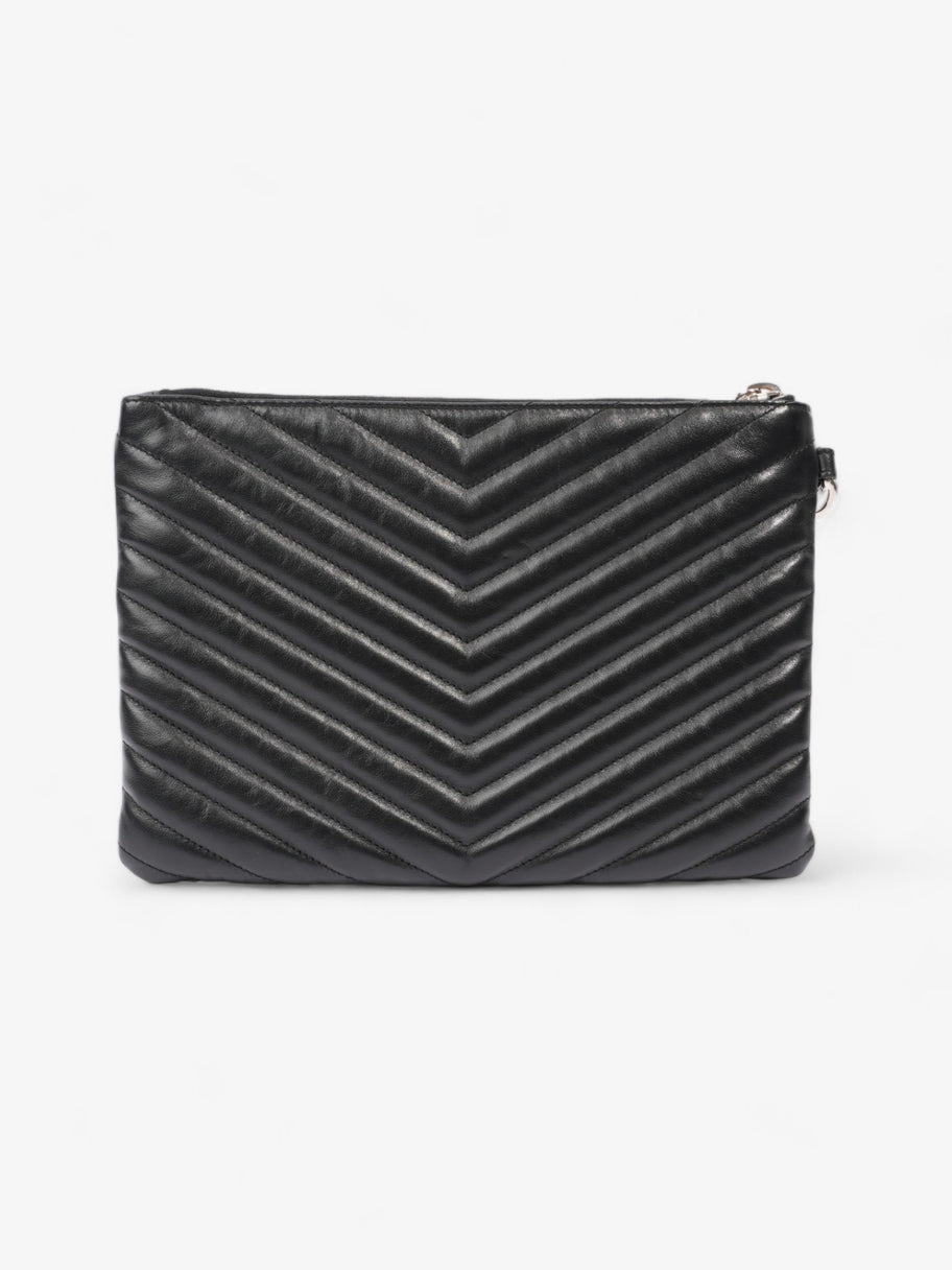 Saint Laurent Cassandre Pouch Black Matelasse Leather Image 4