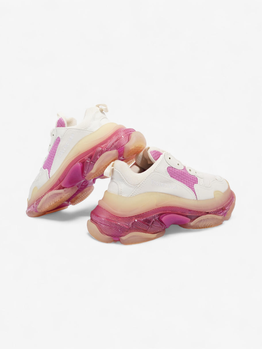 Balenciaga Triple S Clear Sole Pink White Mesh EU 37 UK 4 Luxe Collective