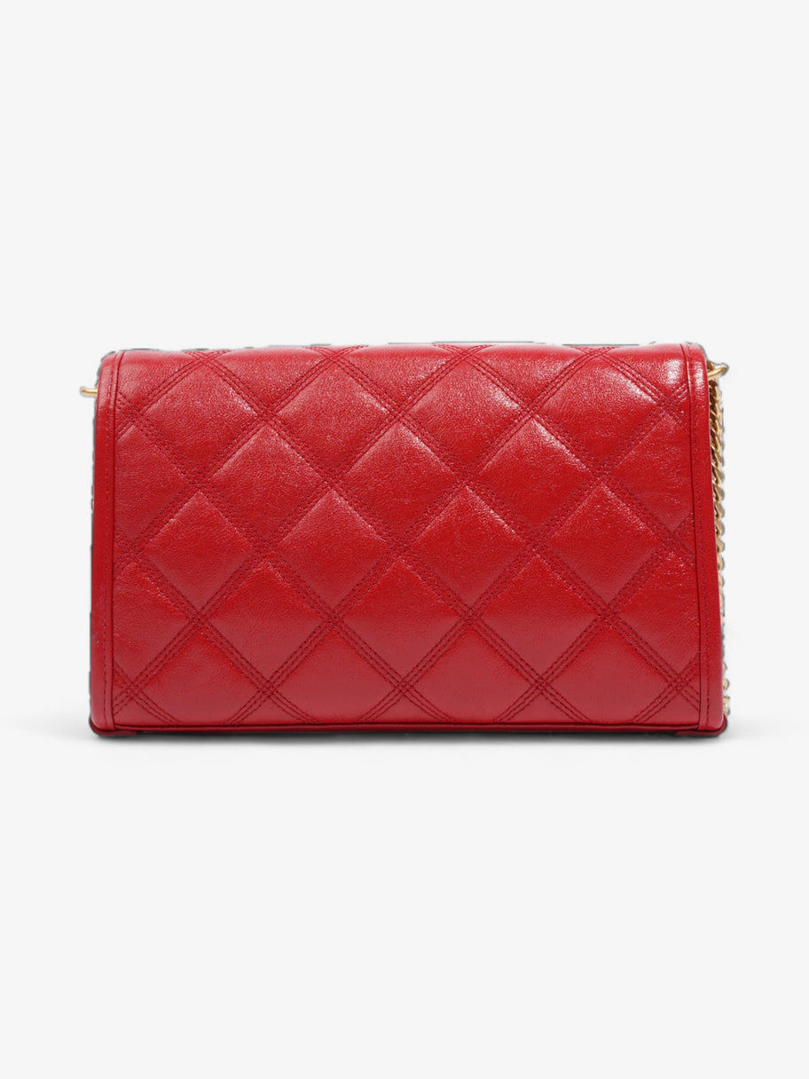 Saint Laurent Becky Chain Wallet Red Leather Image 4