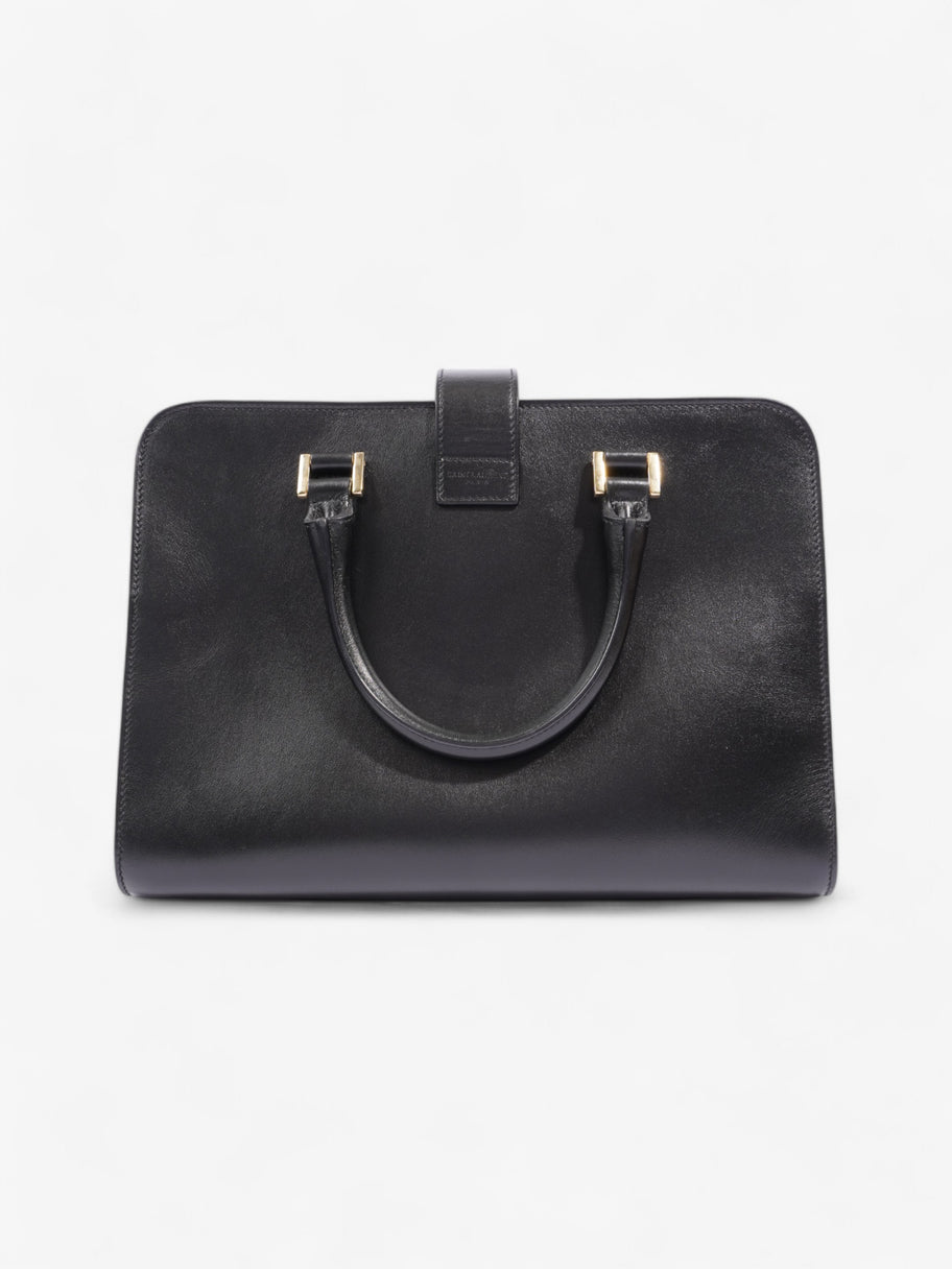 Saint Laurent Cabas Black Calfskin Leather Small Image 4