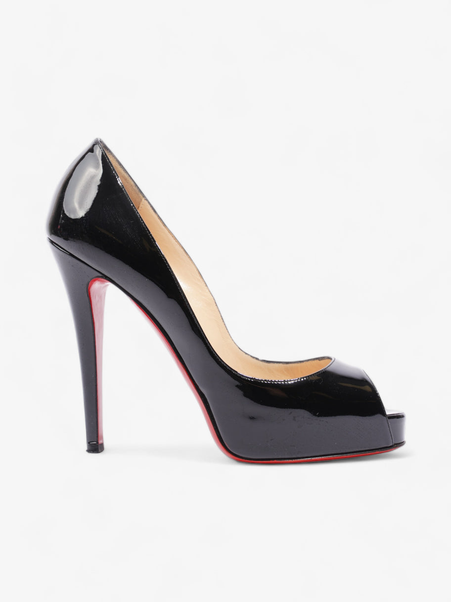 Christian Louboutin Very Prive 120mm Black Patent Leather EU 39 UK 6 Image 1