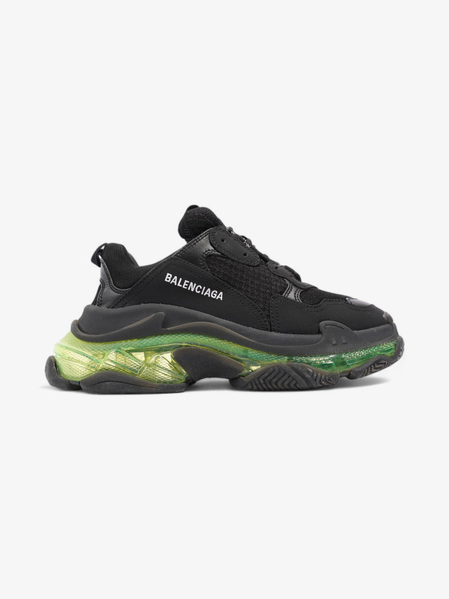 Balenciaga Triple S Clear Sole Black / Green Mesh EU 39 UK 5 Image 1