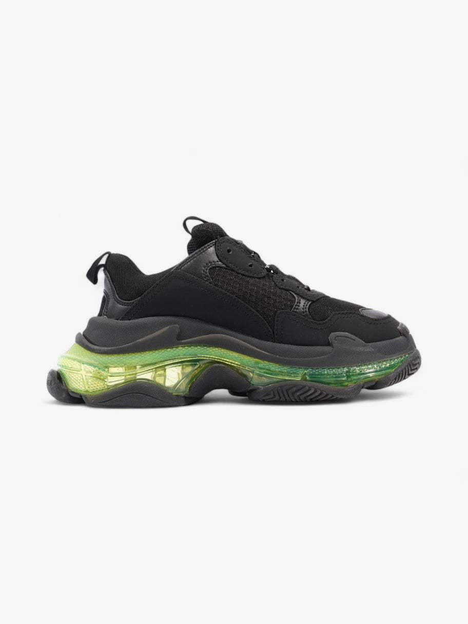 Balenciaga Triple S Clear Sole Black / Green Mesh EU 39 UK 5 Image 4