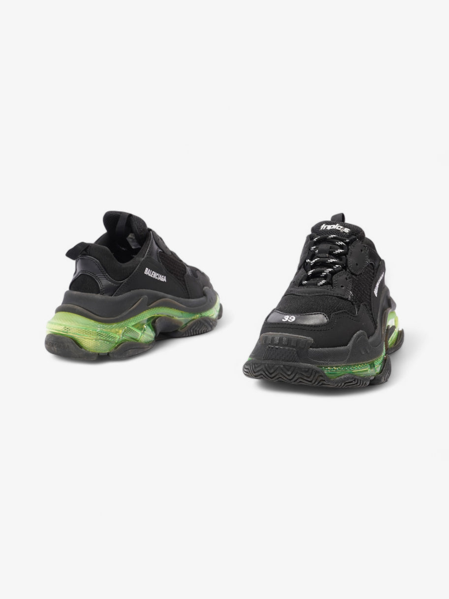 Balenciaga Triple S Clear Sole Black / Green Mesh EU 39 UK 5 Image 9