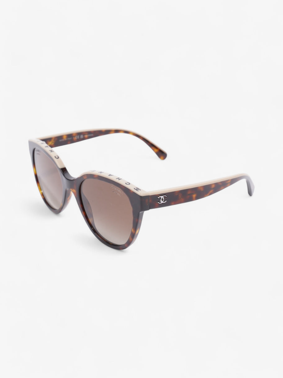 Chanel Chanel polarised butterfly sunglasses - Dark tortoise and beige Beige / Brown / Black Image 5