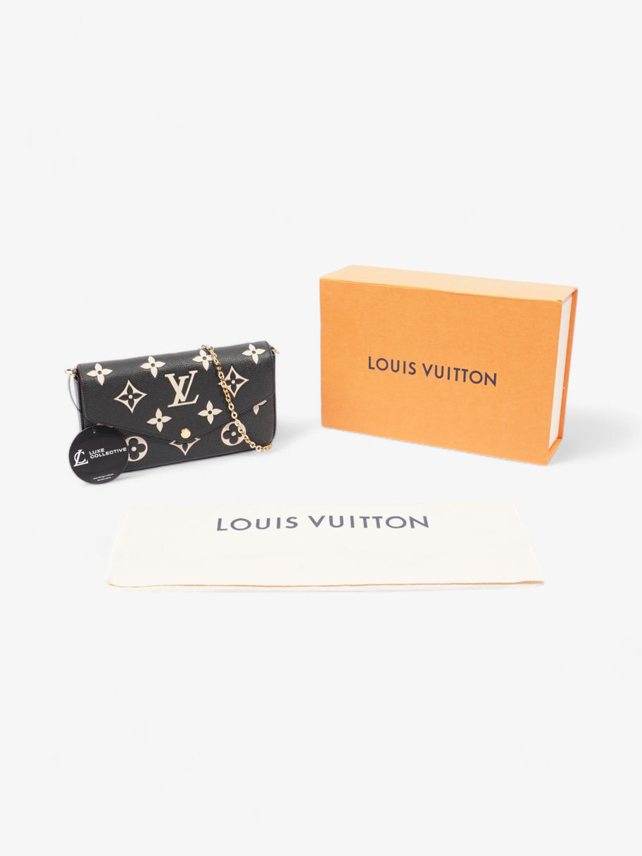 Louis Vuitton Pochette Felicie Black / Ivory Empreinte Leather Image 7