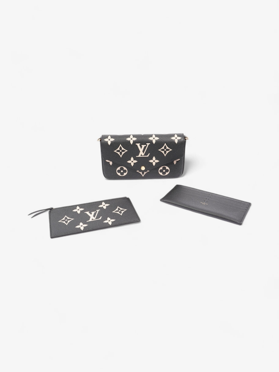 Louis Vuitton Pochette Felicie Black / Ivory Empreinte Leather Image 8