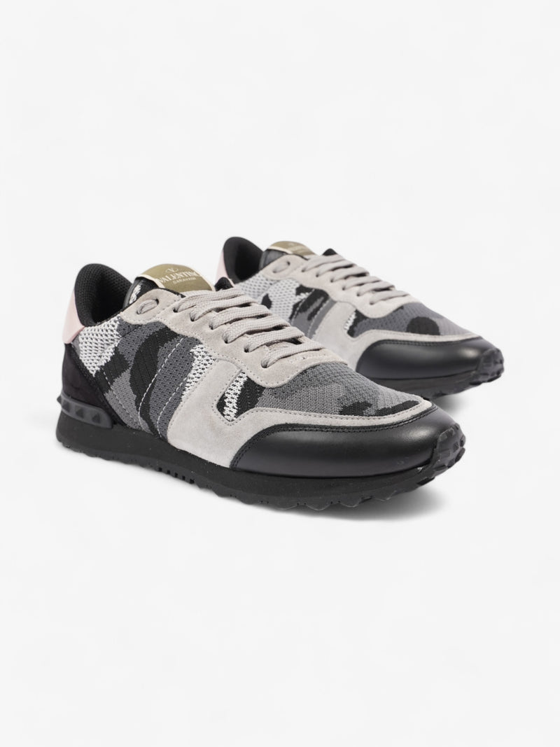  Valentino Rockrunner Sneakers Black / Grey / Pink Mesh EU 39 UK 6