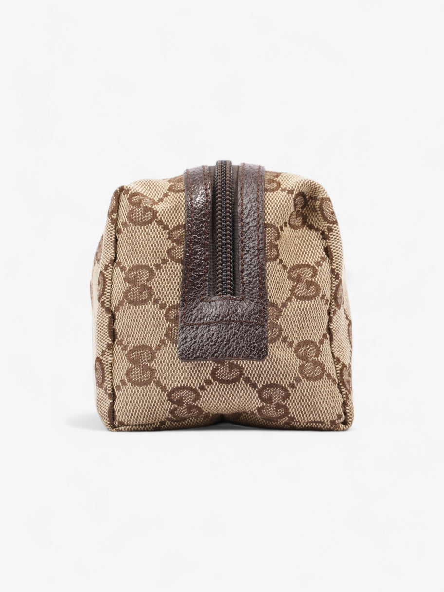 Gucci Cosmetic Pouch Beige And Ebony GG Supreme Canvas Image 2