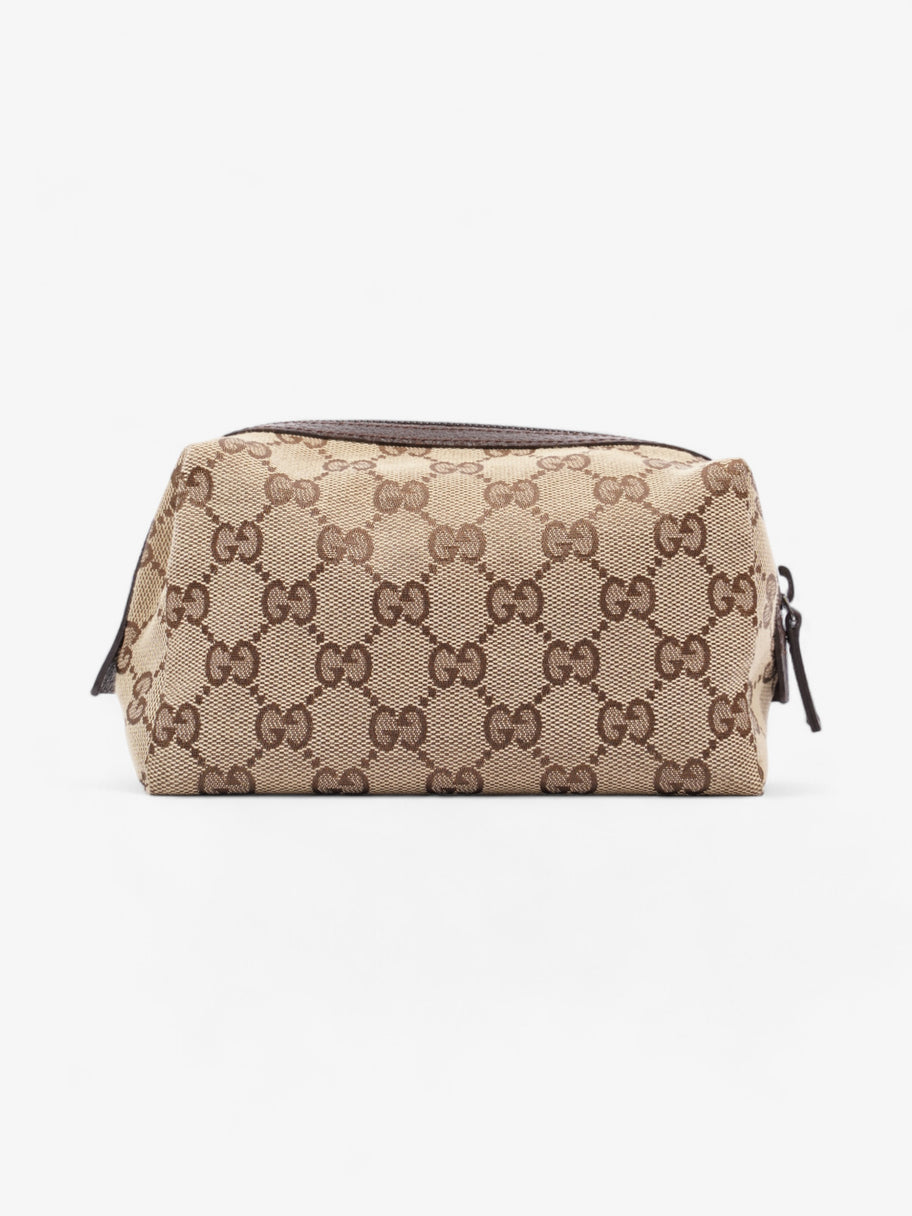 Gucci Cosmetic Pouch Beige And Ebony GG Supreme Canvas Image 3