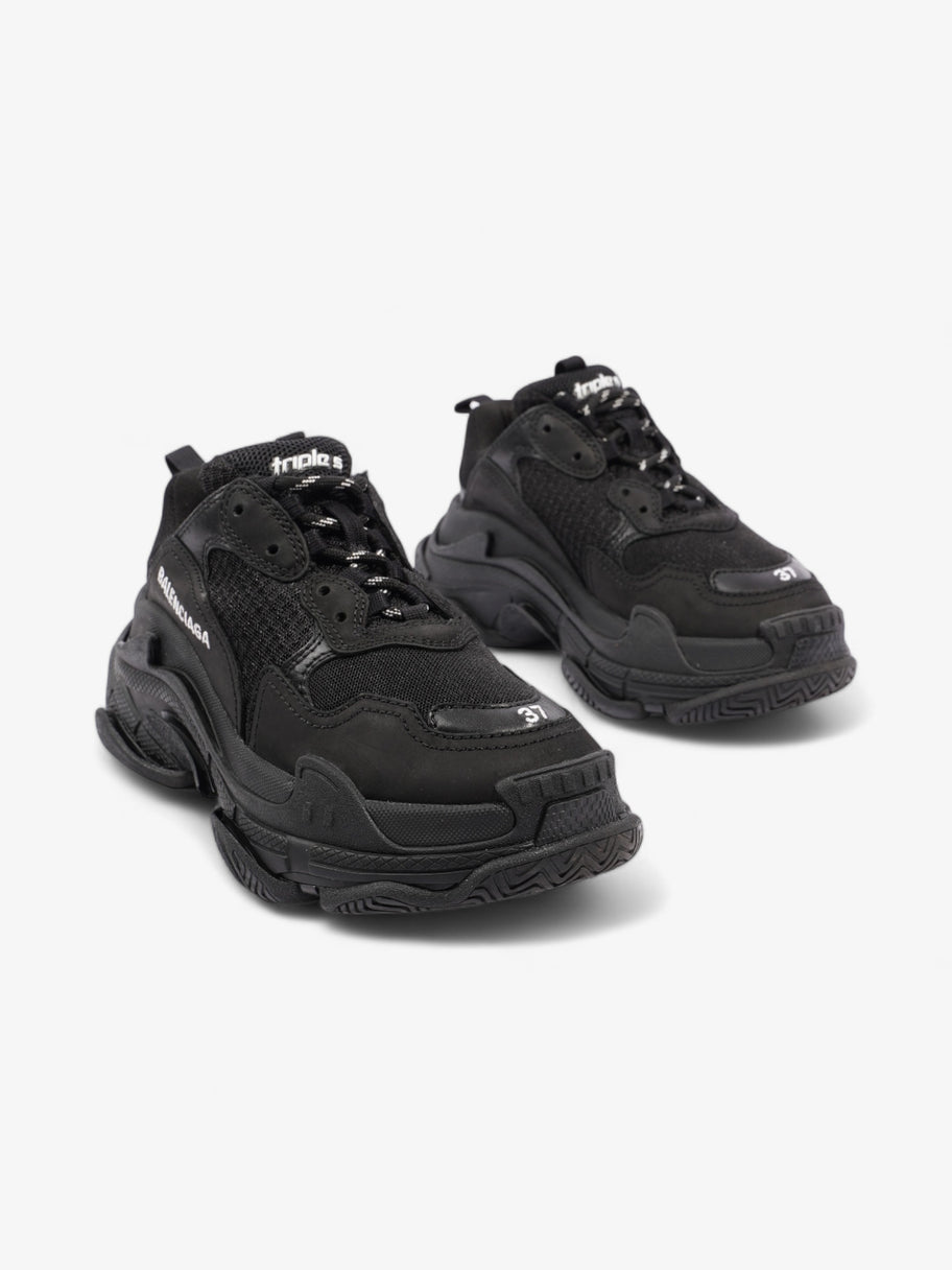 Balenciaga Triple S Sneaker Black Knit EU 37 UK 4 Image 2