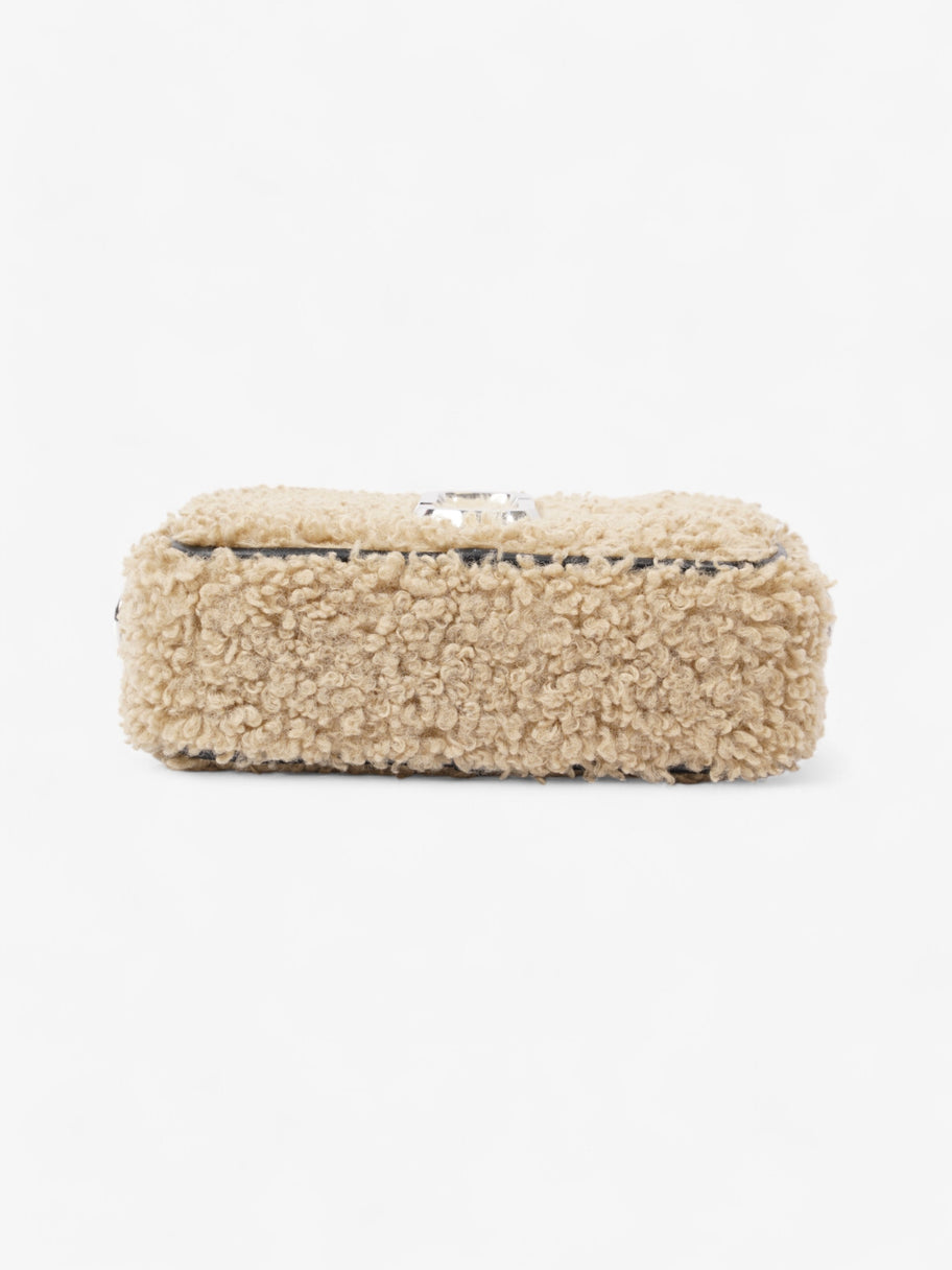 Marc Jacobs The Snapshot Teddy Bag Beige / Black Shearling Image 6