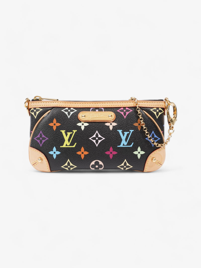  Louis Vuitton X Takashi Murakami Pochette Milla MM Multicoloured Monogram Coated Canvas