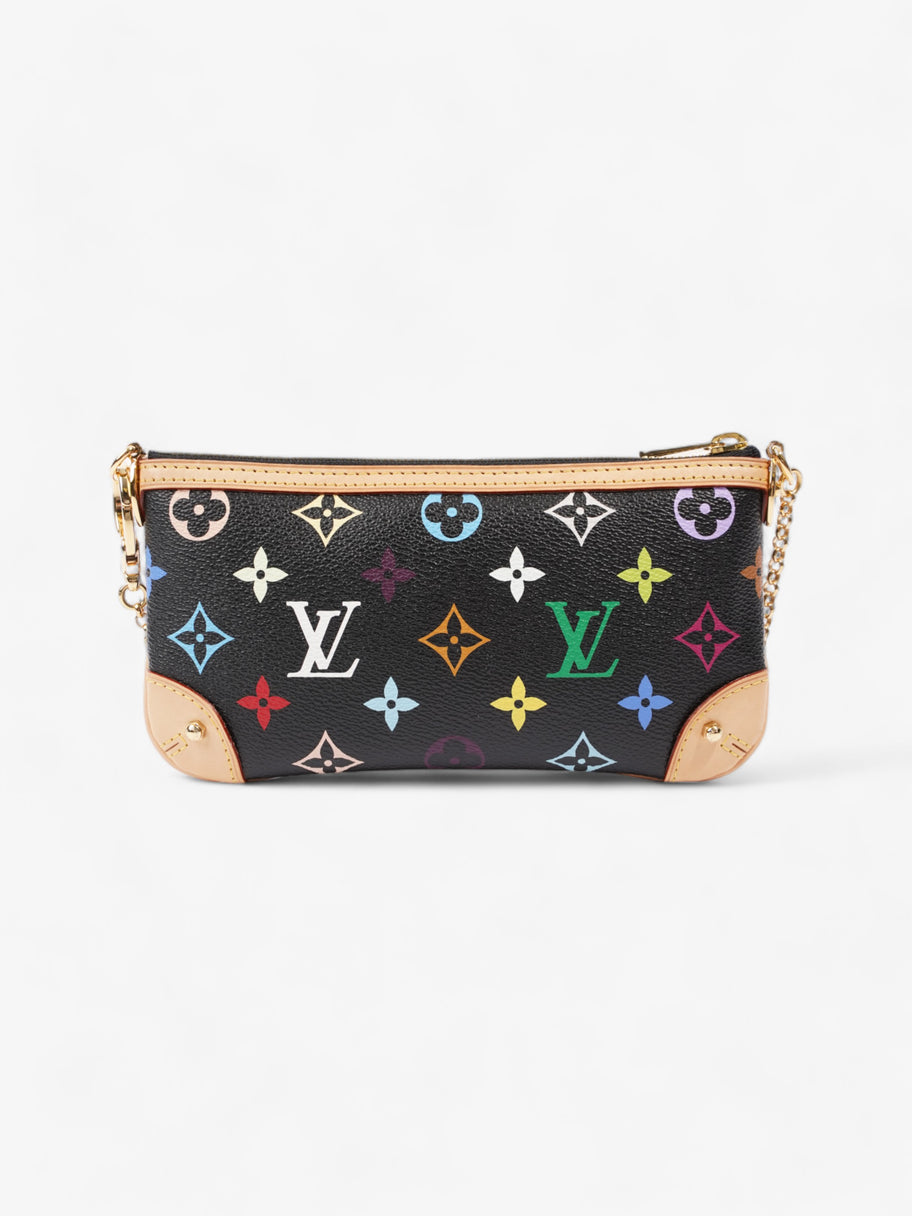 Louis Vuitton X Takashi Murakami Pochette Milla MM Multicoloured Monogram Coated Canvas Image 4