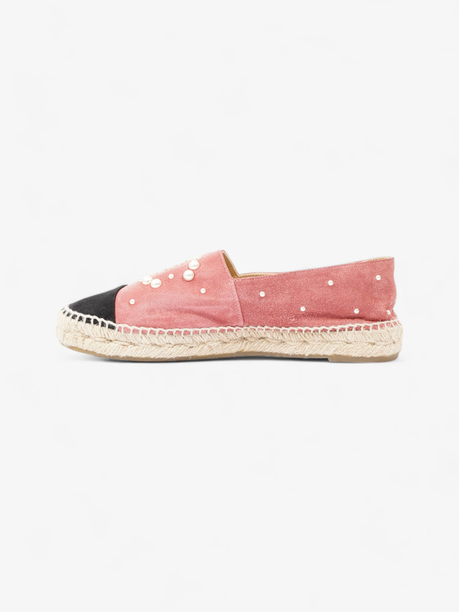 Chanel Espadrilles Pink / Black Suede EU 38 UK 5 Image 3