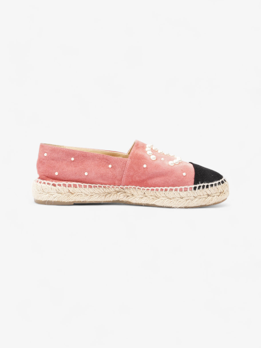 Chanel Espadrilles Pink / Black Suede EU 38 UK 5 Image 4