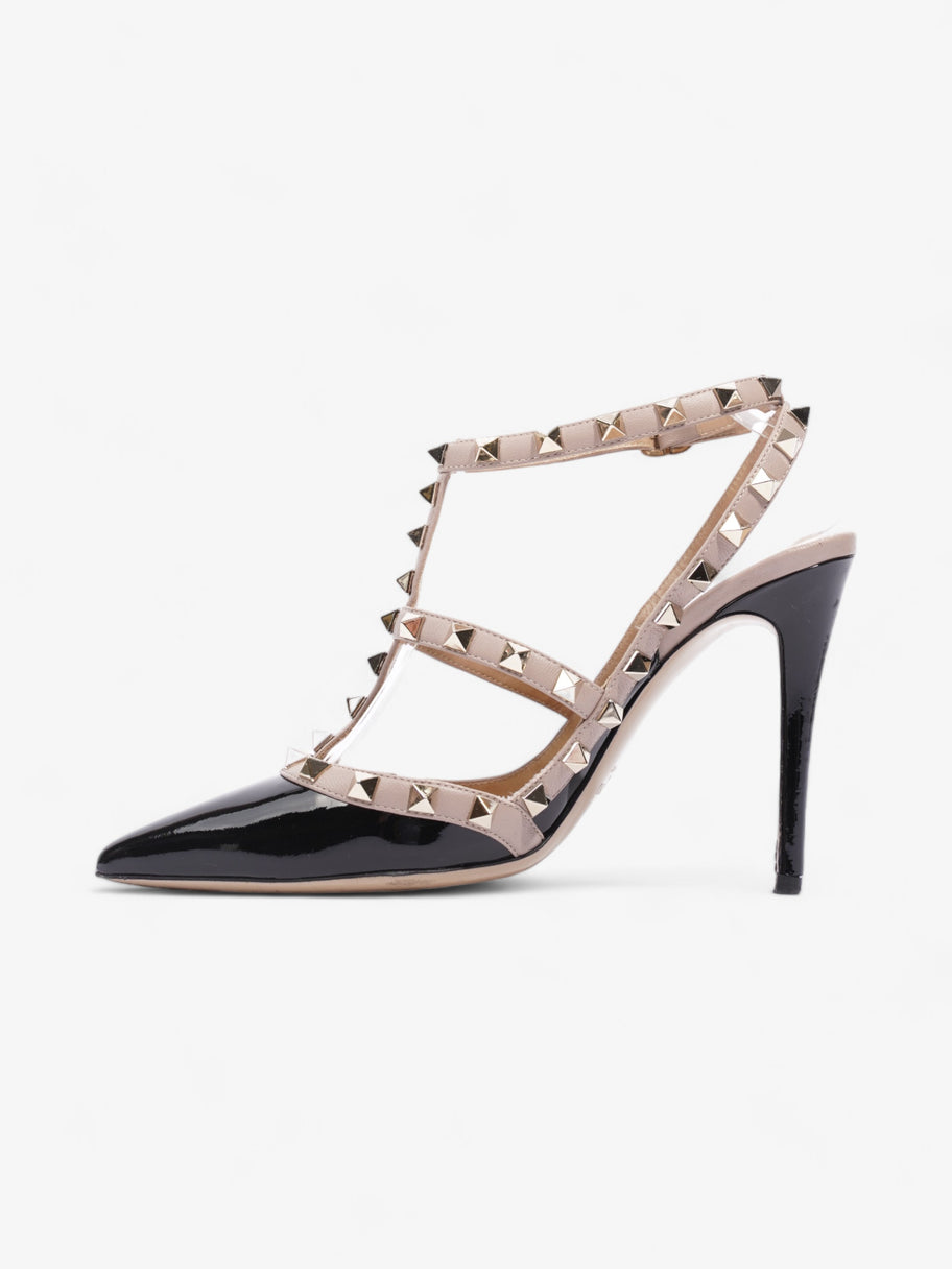 Valentino Rockstud Heels 105mm Black / Dusty Pink Patent Leather EU 38 UK 5 Image 3