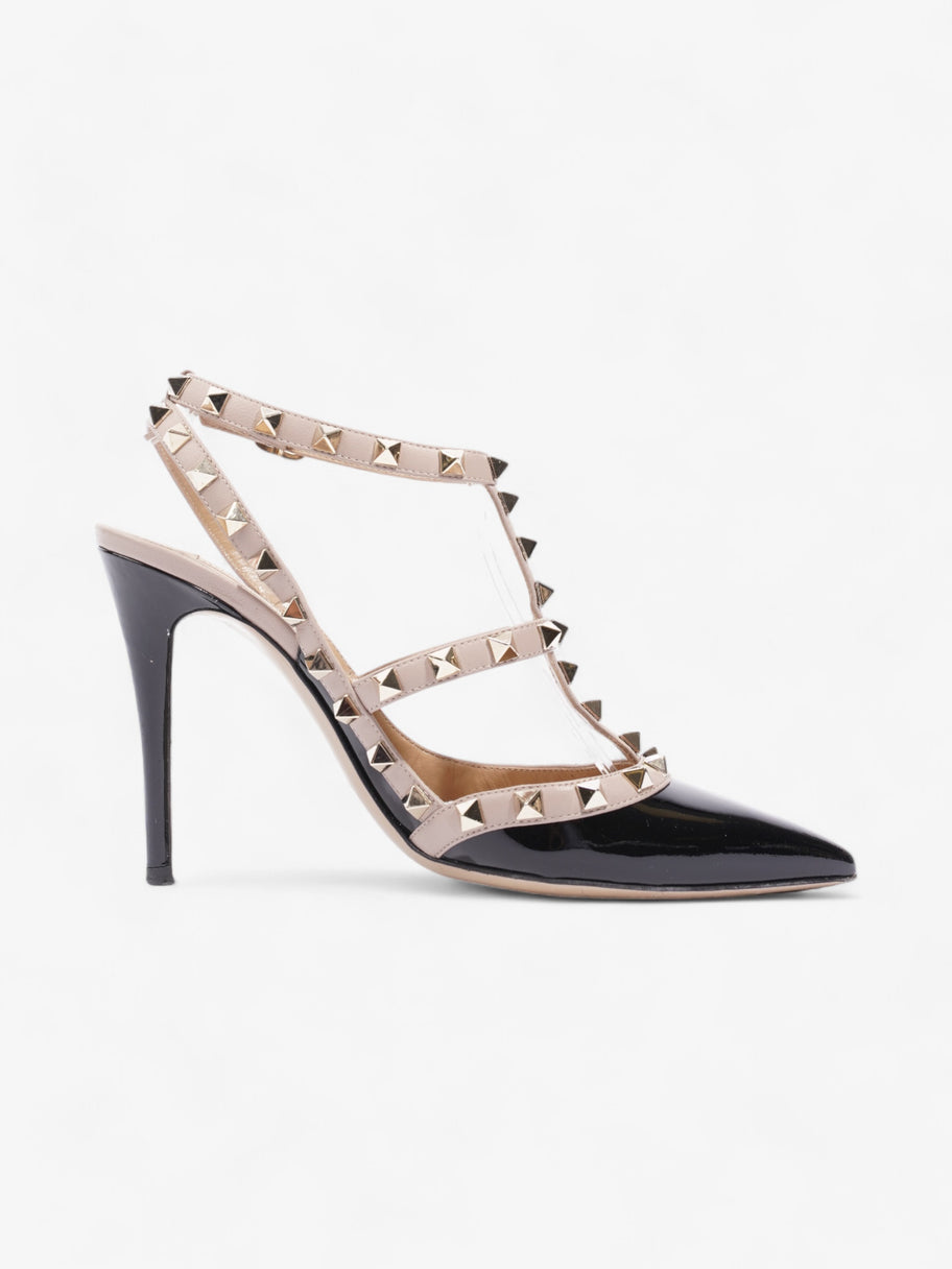 Valentino Rockstud Heels 105mm Black / Dusty Pink Patent Leather EU 38 UK 5 Image 4