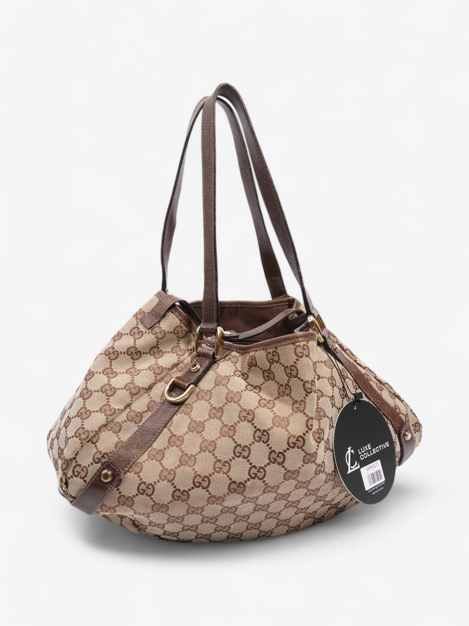 Gucci Abbey Tote GG Supreme / Brown Canvas Image 11