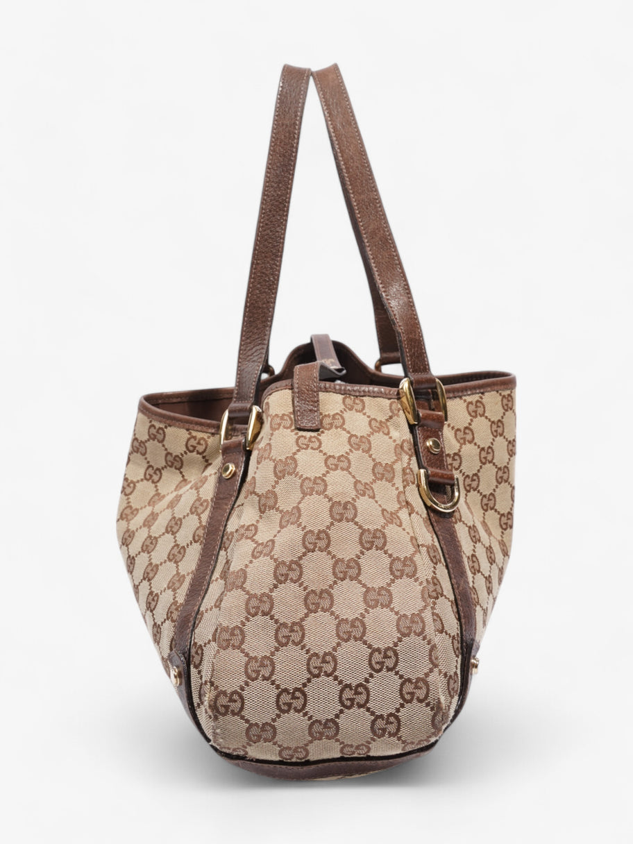 Gucci Abbey Tote GG Supreme / Brown Canvas Image 3