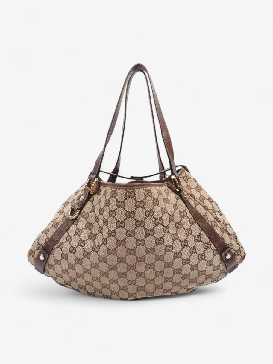 Gucci Abbey Tote GG Supreme / Brown Canvas Image 4