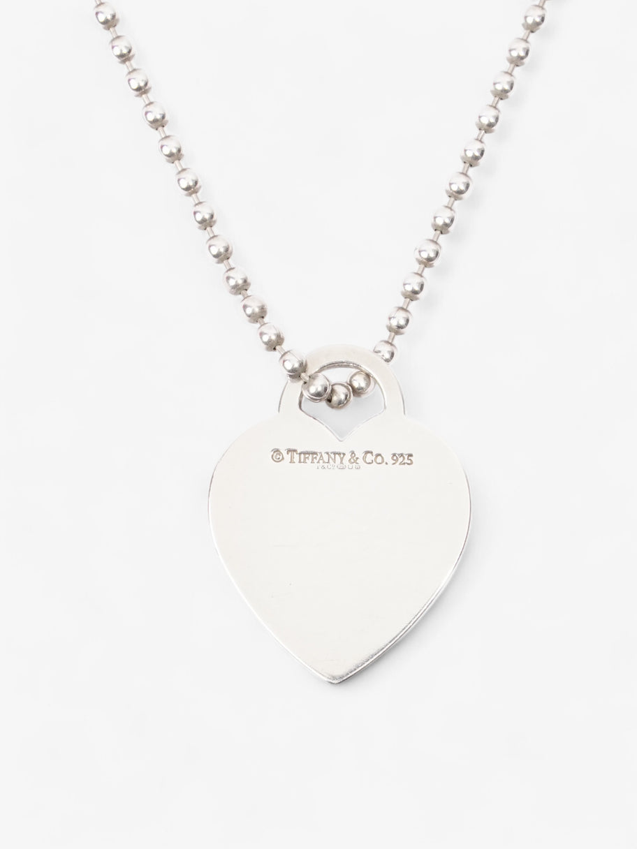 Tiffany and Co Return to Tiffany Heart Pendant Necklace Silver Silver Sterling Image 2