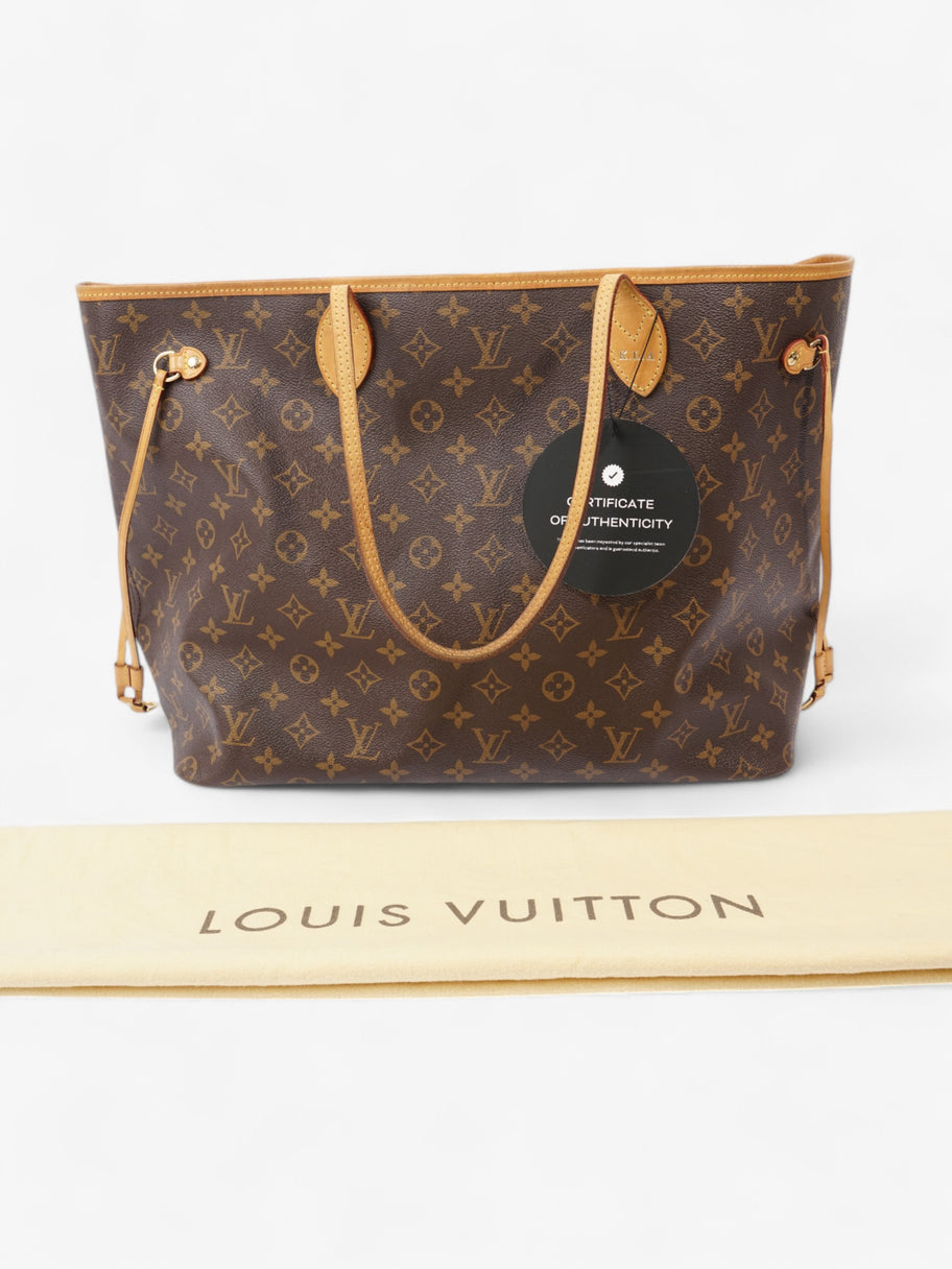 Louis Vuitton Never full GM Monogram / Brown Coated Canvas Image 10