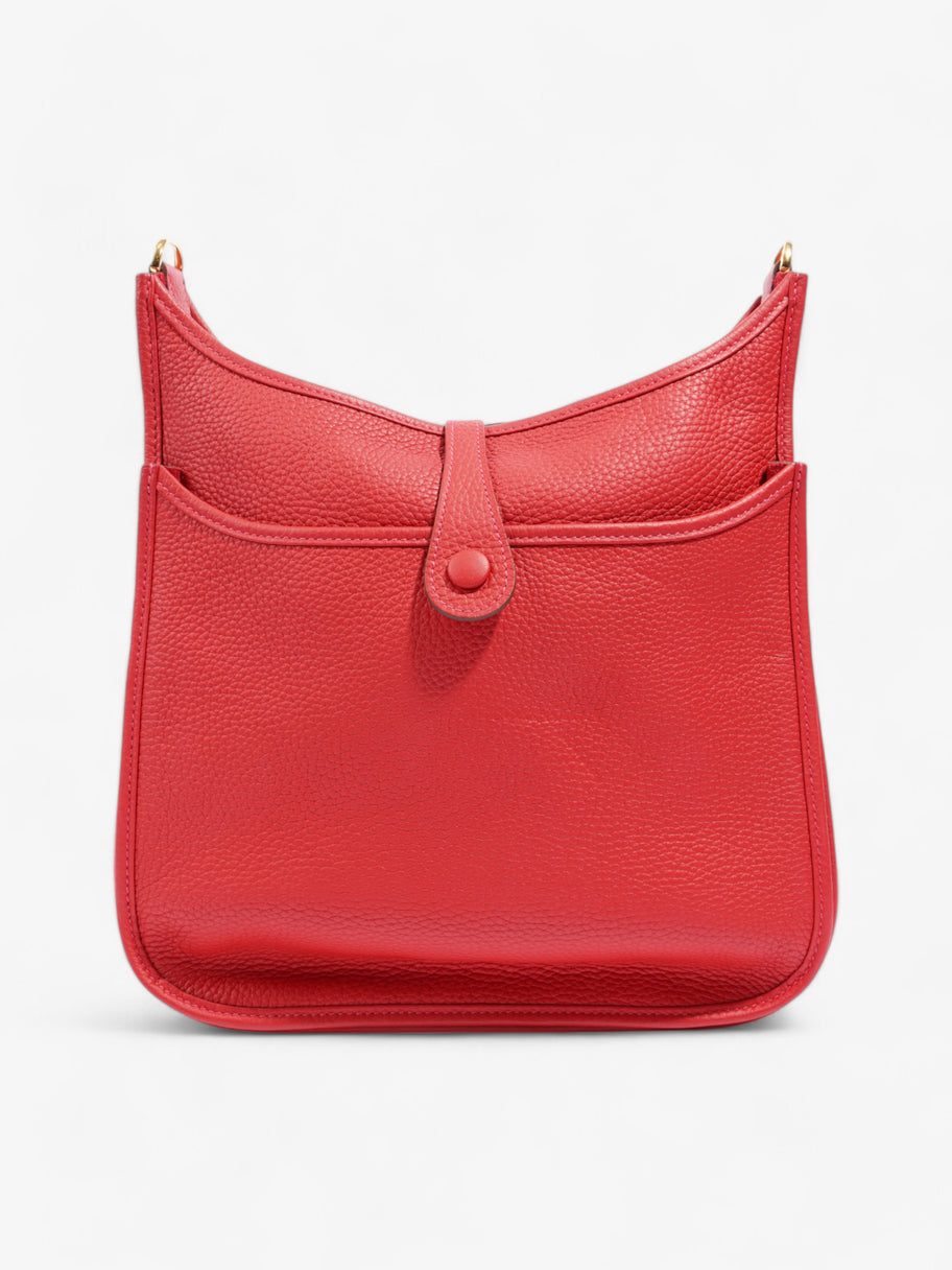 Hermes Evelyne III Red Clemence Leather 29 Image 4