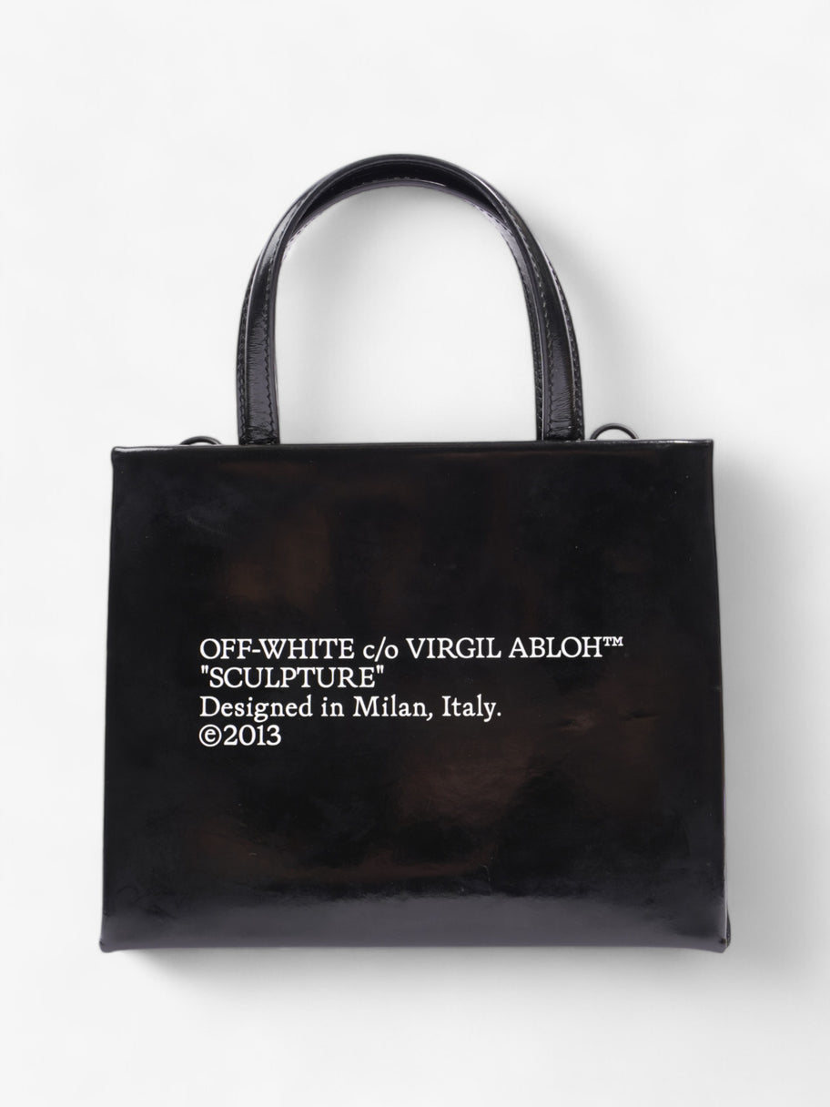 Off White Box Bag Black Patent Leather Mini Luxe Collective