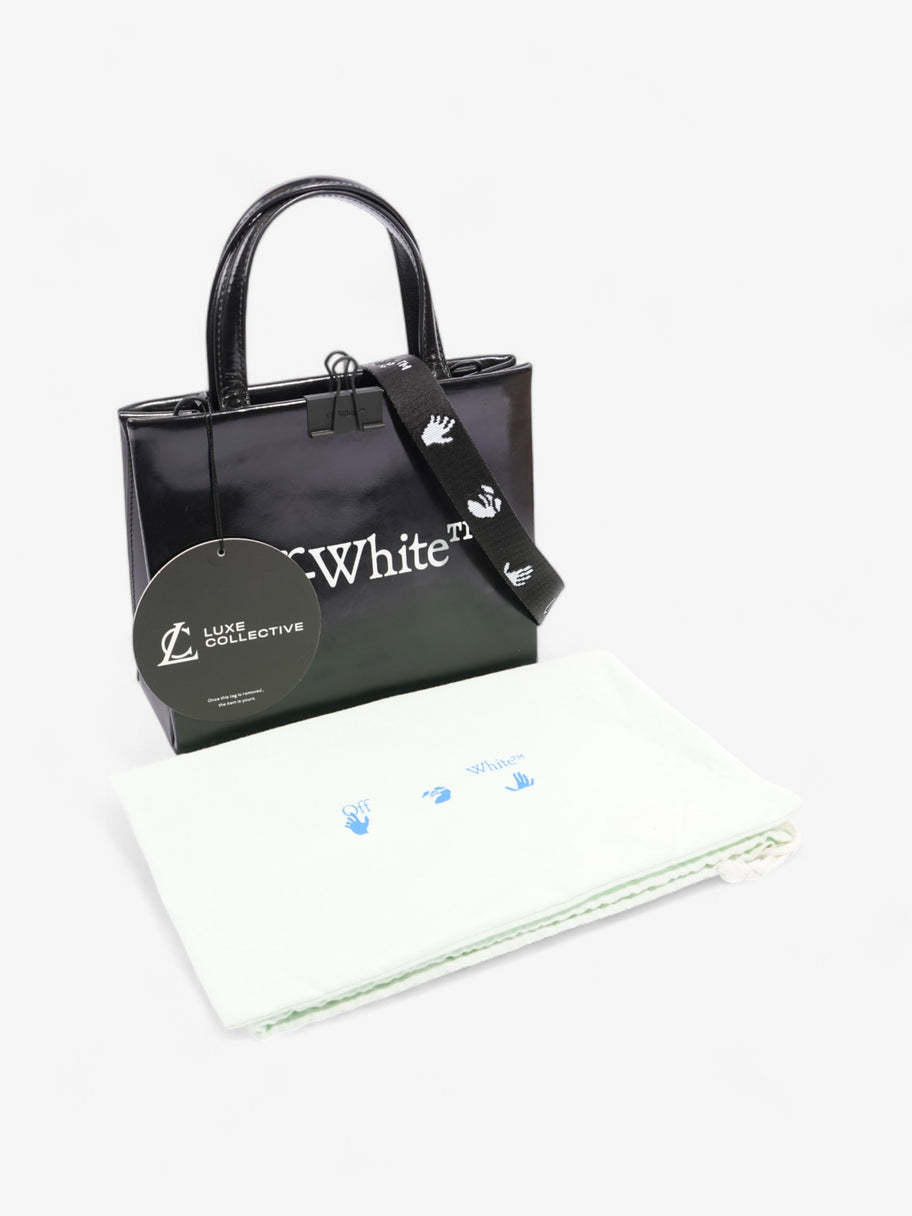 Off White Box Bag Black Patent Leather Mini Image 9