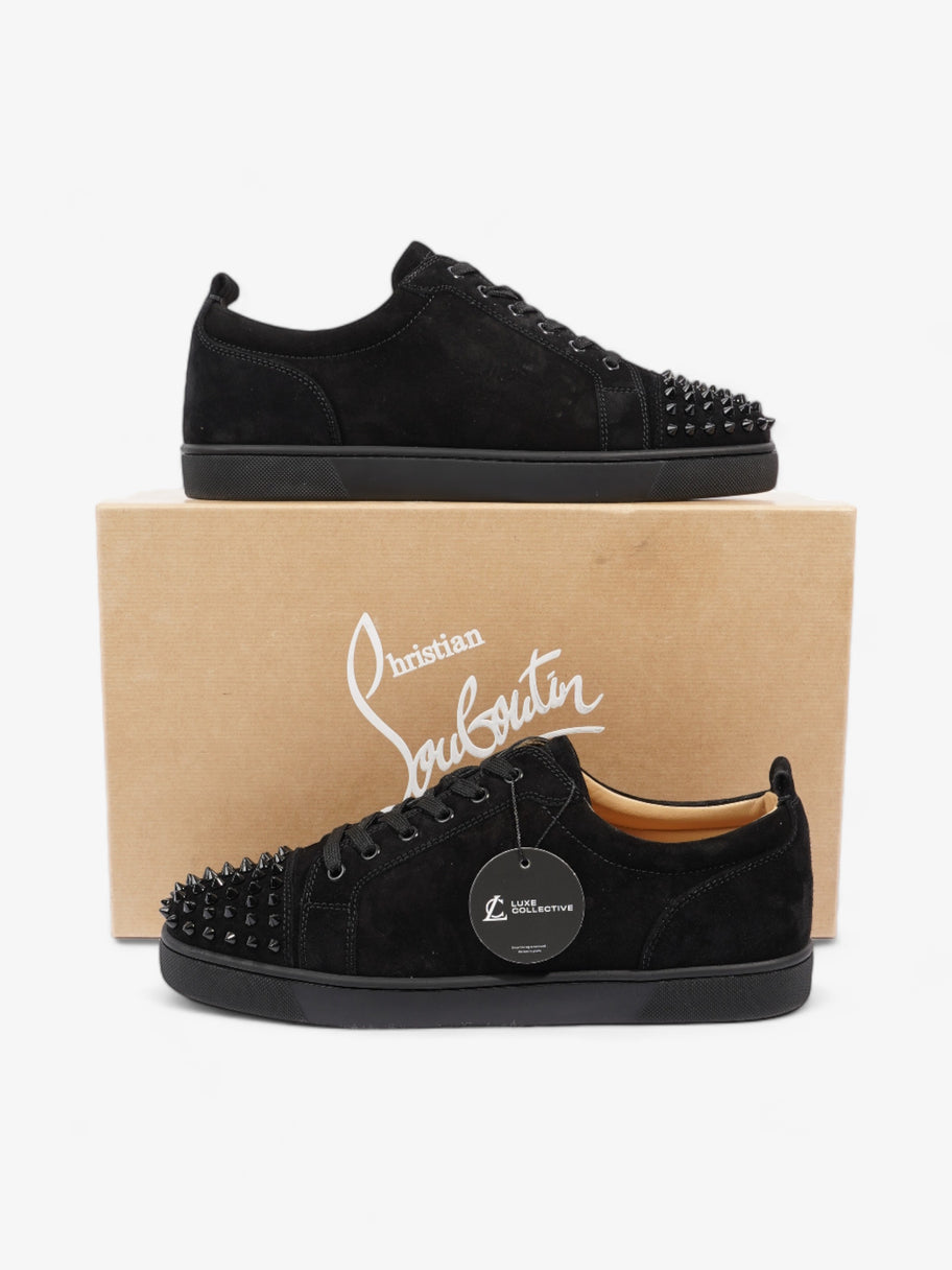 Christian Louboutin Louis Junior Spikes Flat Black Suede EU 43.5 UK 9.5 Image 10