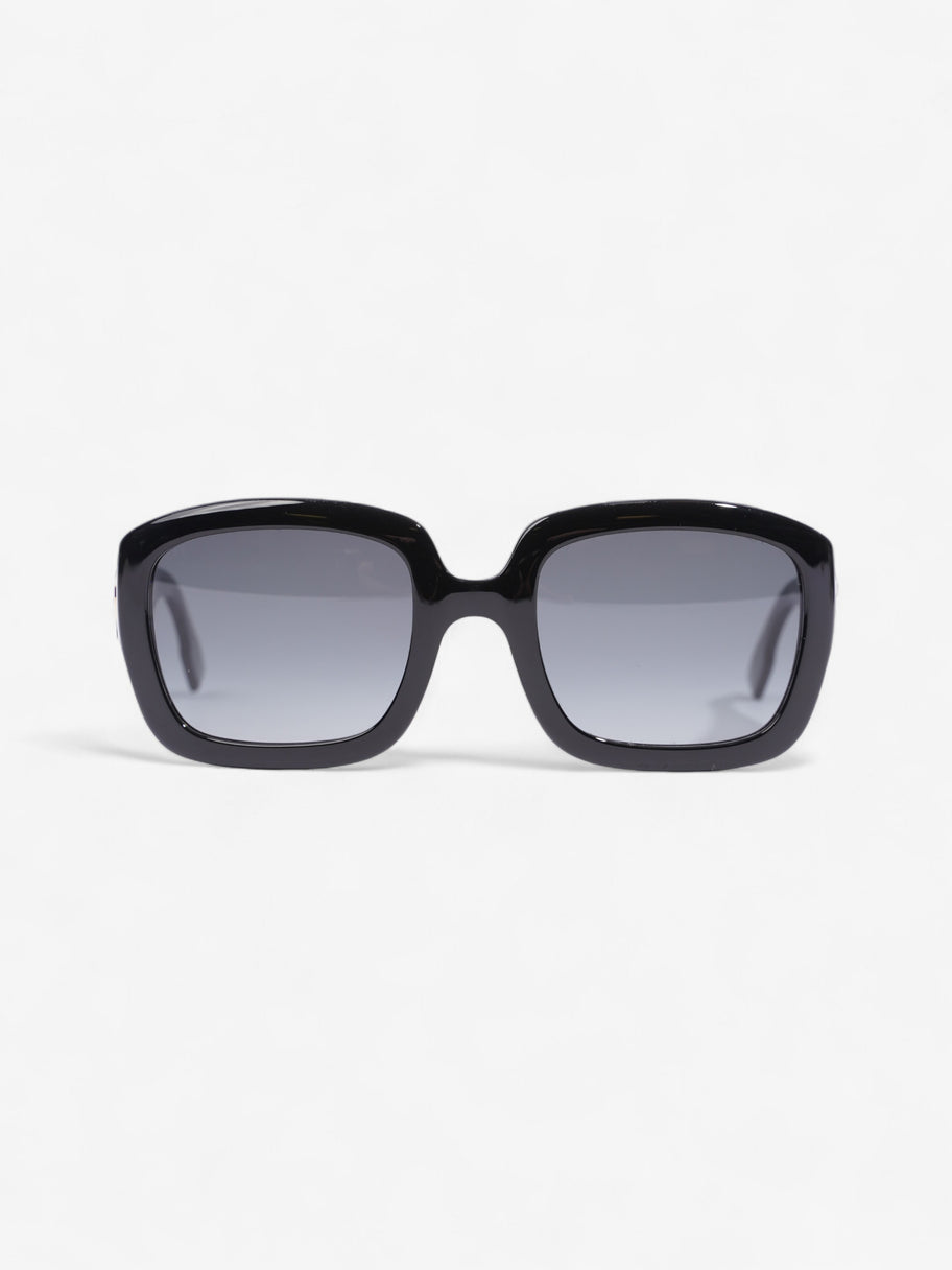 Christian Dior Square Sunglasses Black Acetate 145mm Image 1