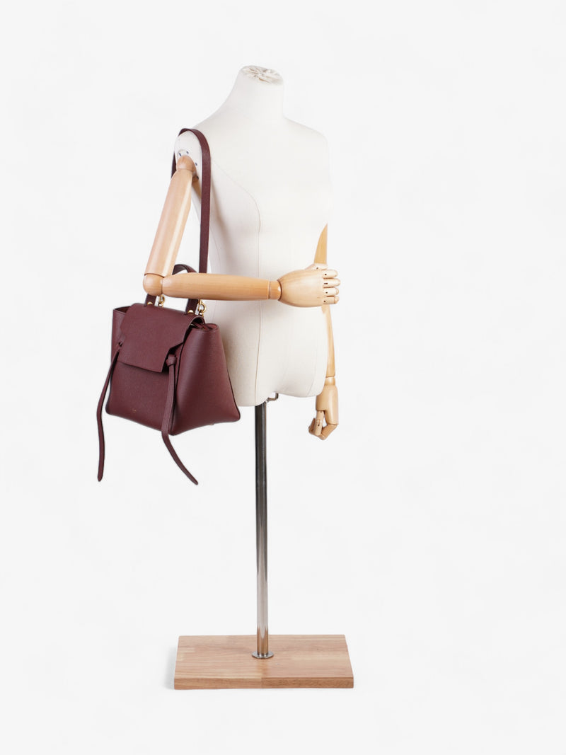  Celine Belt Bag Burgundy Calfskin Leather Mini