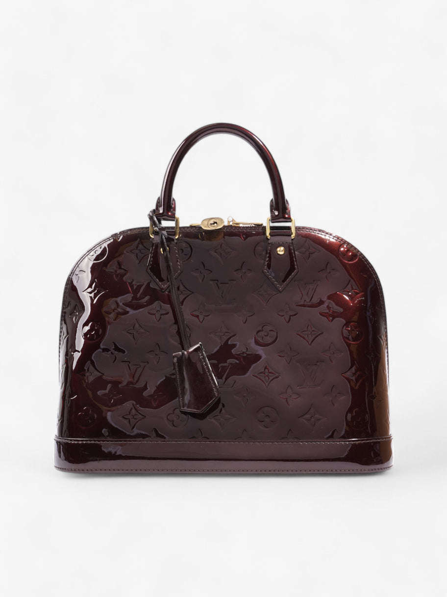 Louis Vuitton Alma Monogram Vernis / Amarante Vernis Leather PM Image 1