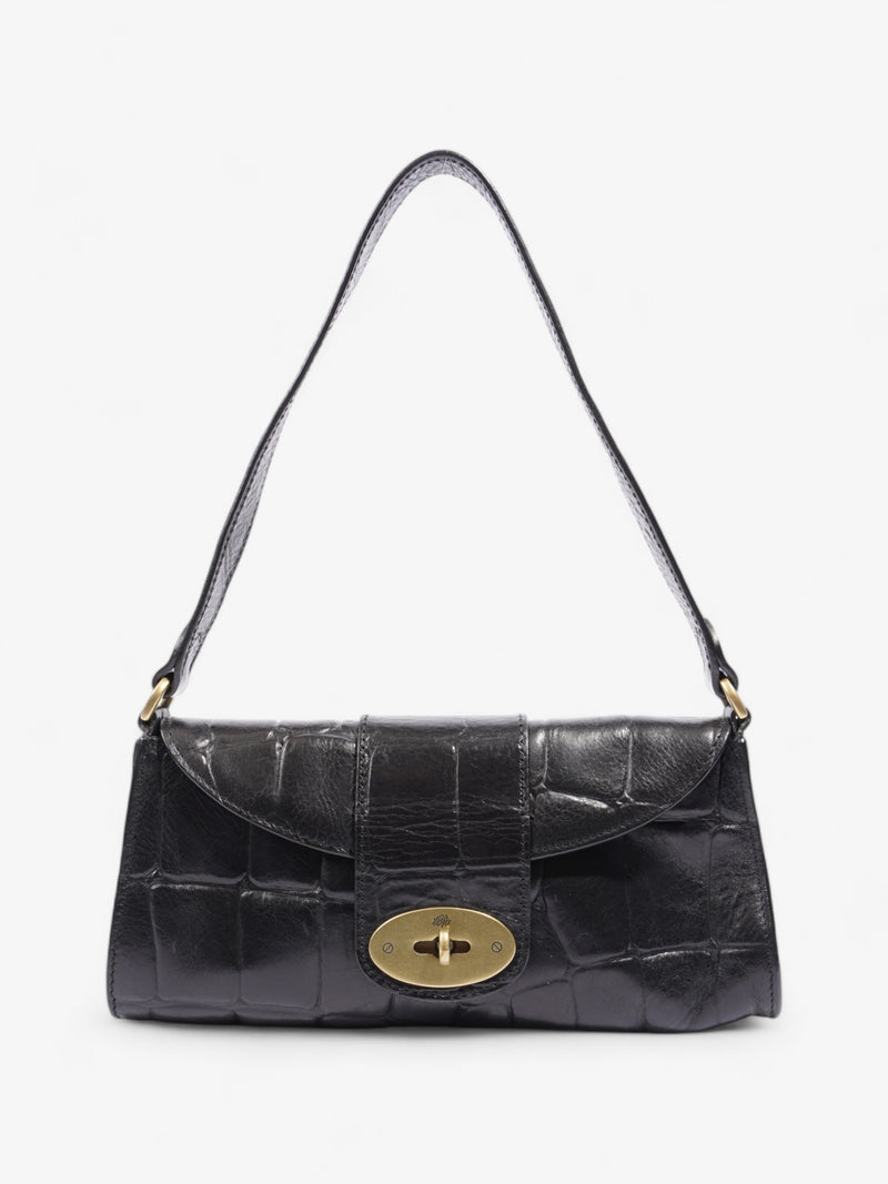  Mulberry Zinia Black Embossed Leather