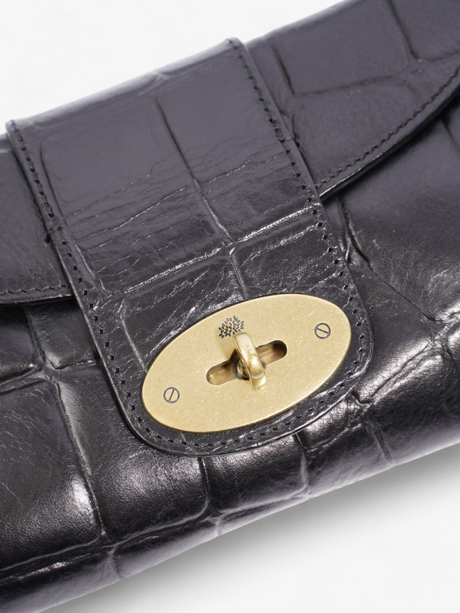 Mulberry Zinia Black Embossed Leather Image 7