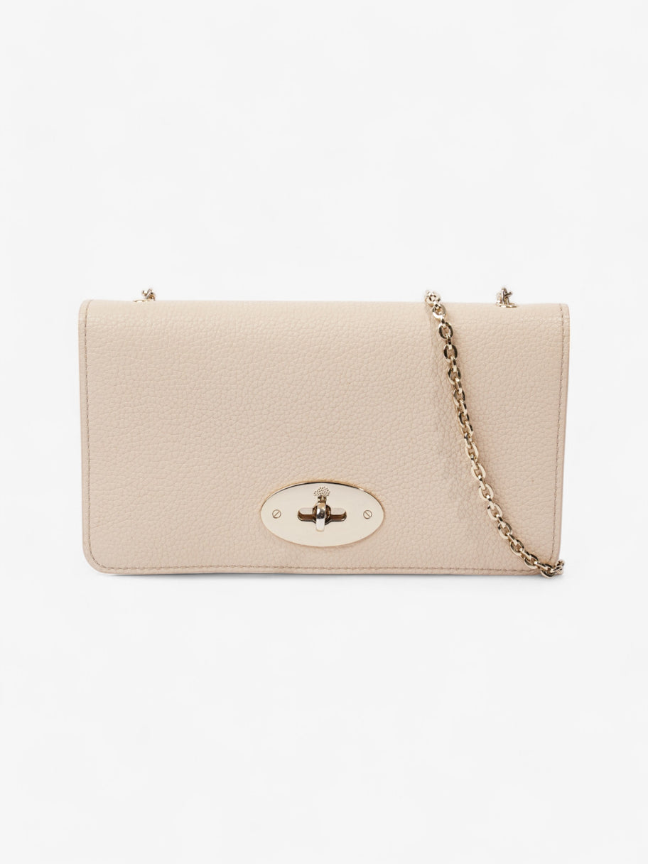 Mulberry Bayswater Clutch Wallet White Beige Grained Leather Image 1