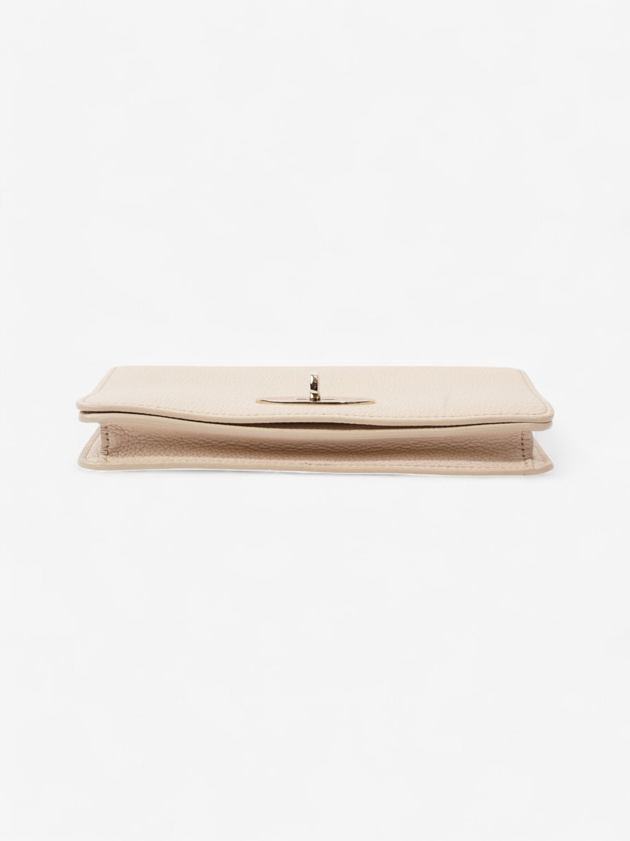 Mulberry Bayswater Clutch Wallet White Beige Grained Leather Image 6