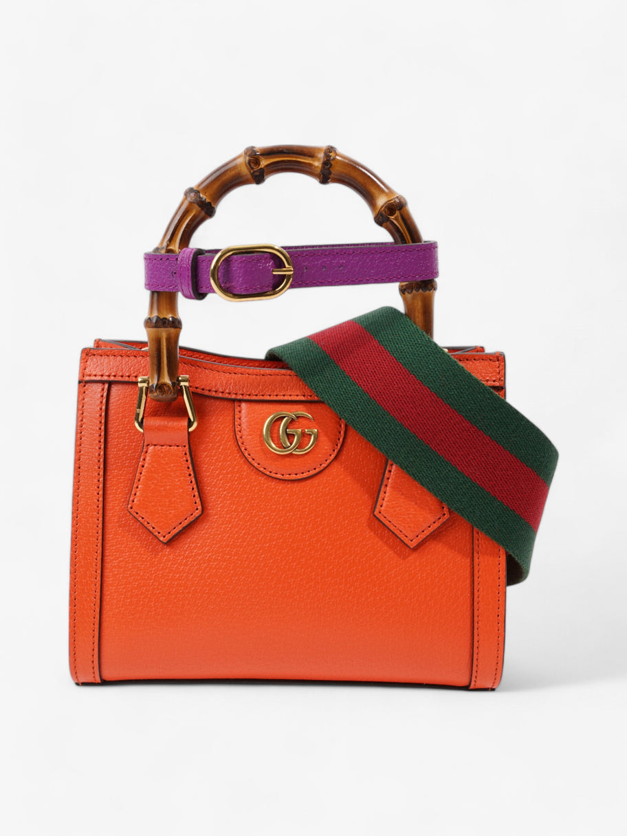 Gucci Diana Tote Orange Leather Mini Image 1