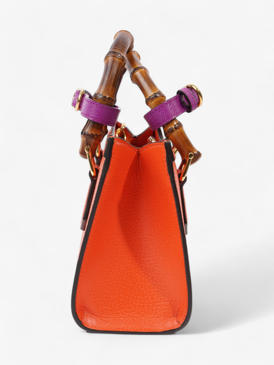 Gucci Diana Tote Orange Leather Mini Image 5