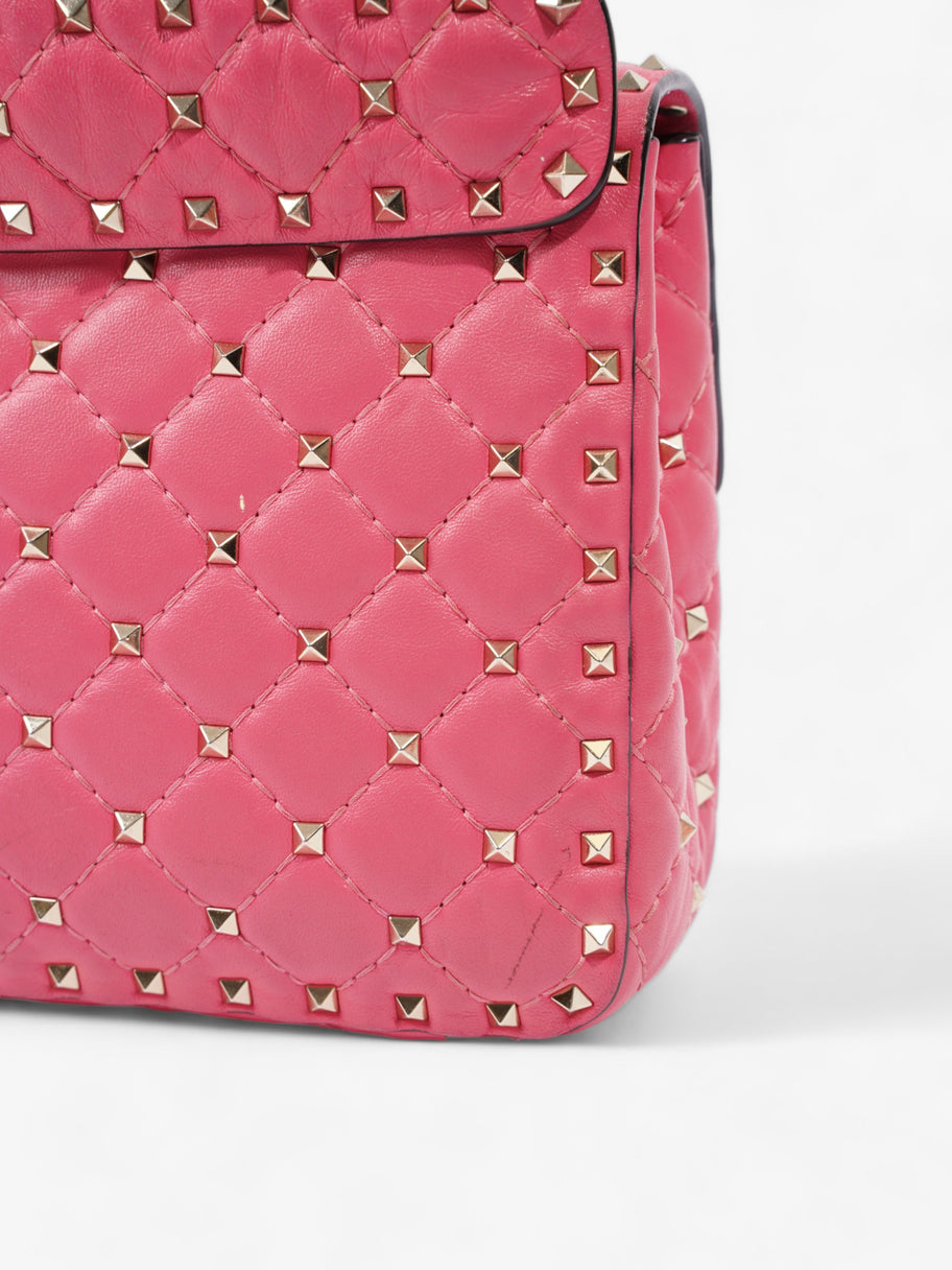 Rockstud Spike Pink Nappa Leather Medium Image 7