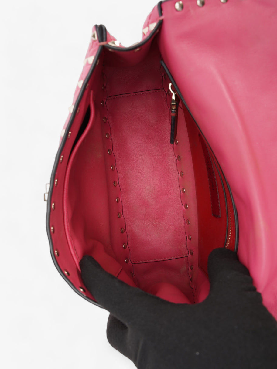 Rockstud Spike Pink Nappa Leather Medium Image 9