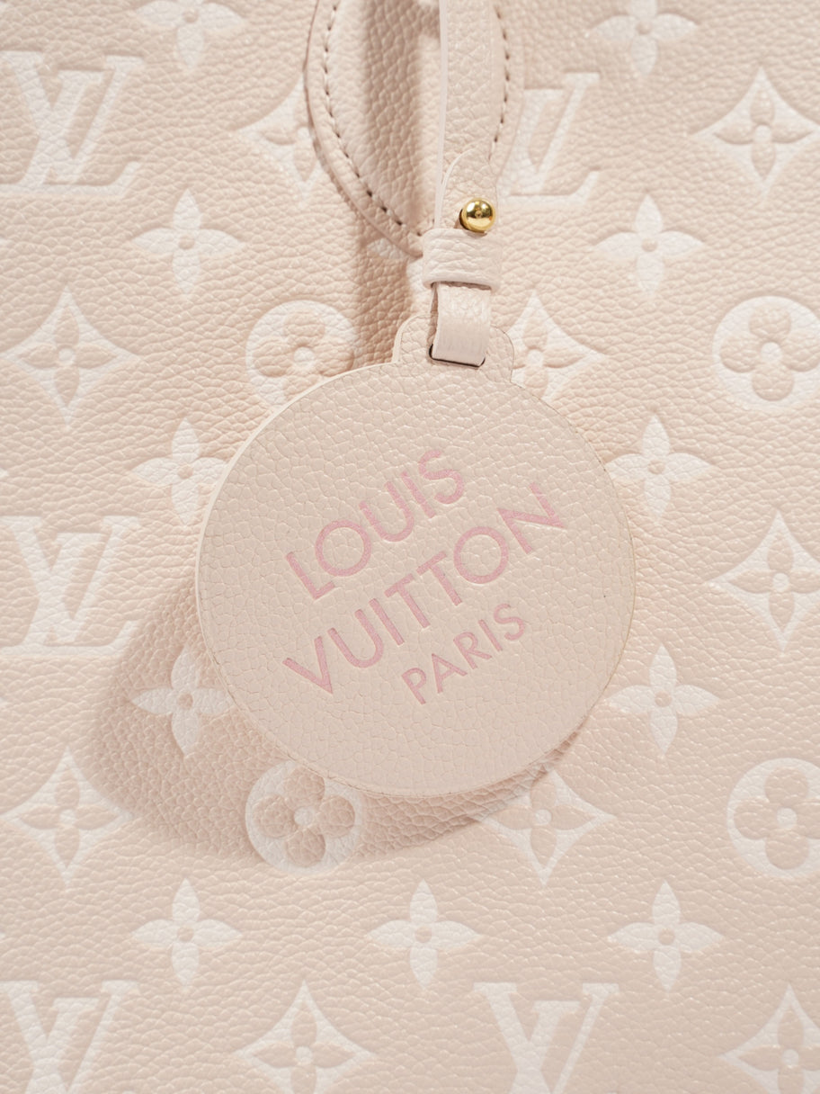 Louis Vuitton OnTheGo Rose Beige  / Monogram Empriente / Yellow Empreinte Leather MM Image 7