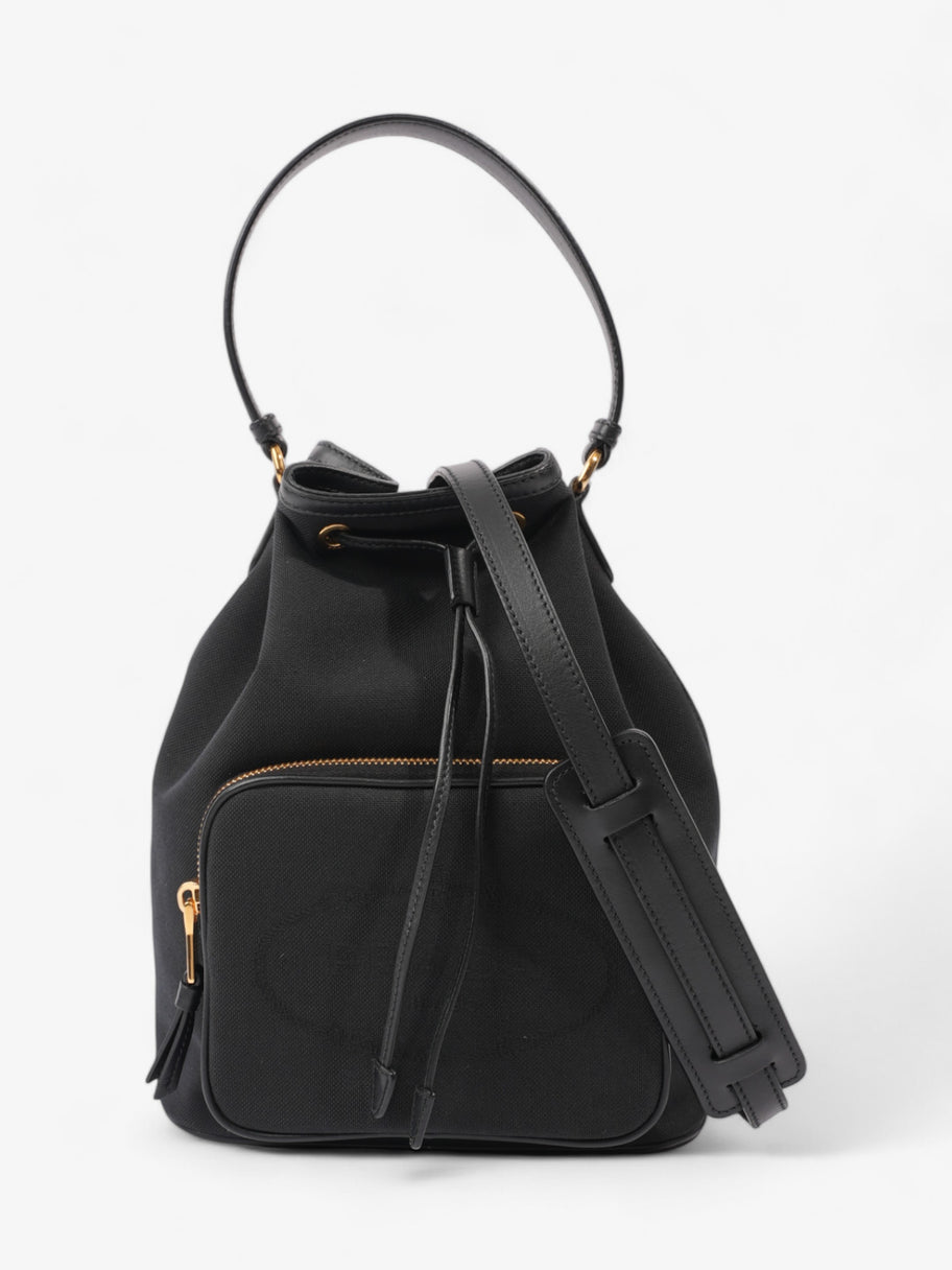 Prada black canvas bag online