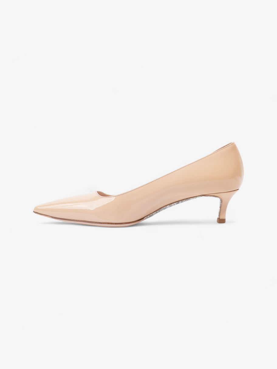 Miu Miu Pointed Kitten Heel 50mm Beige Patent Leather EU 36.5 UK 3.5 Image 3