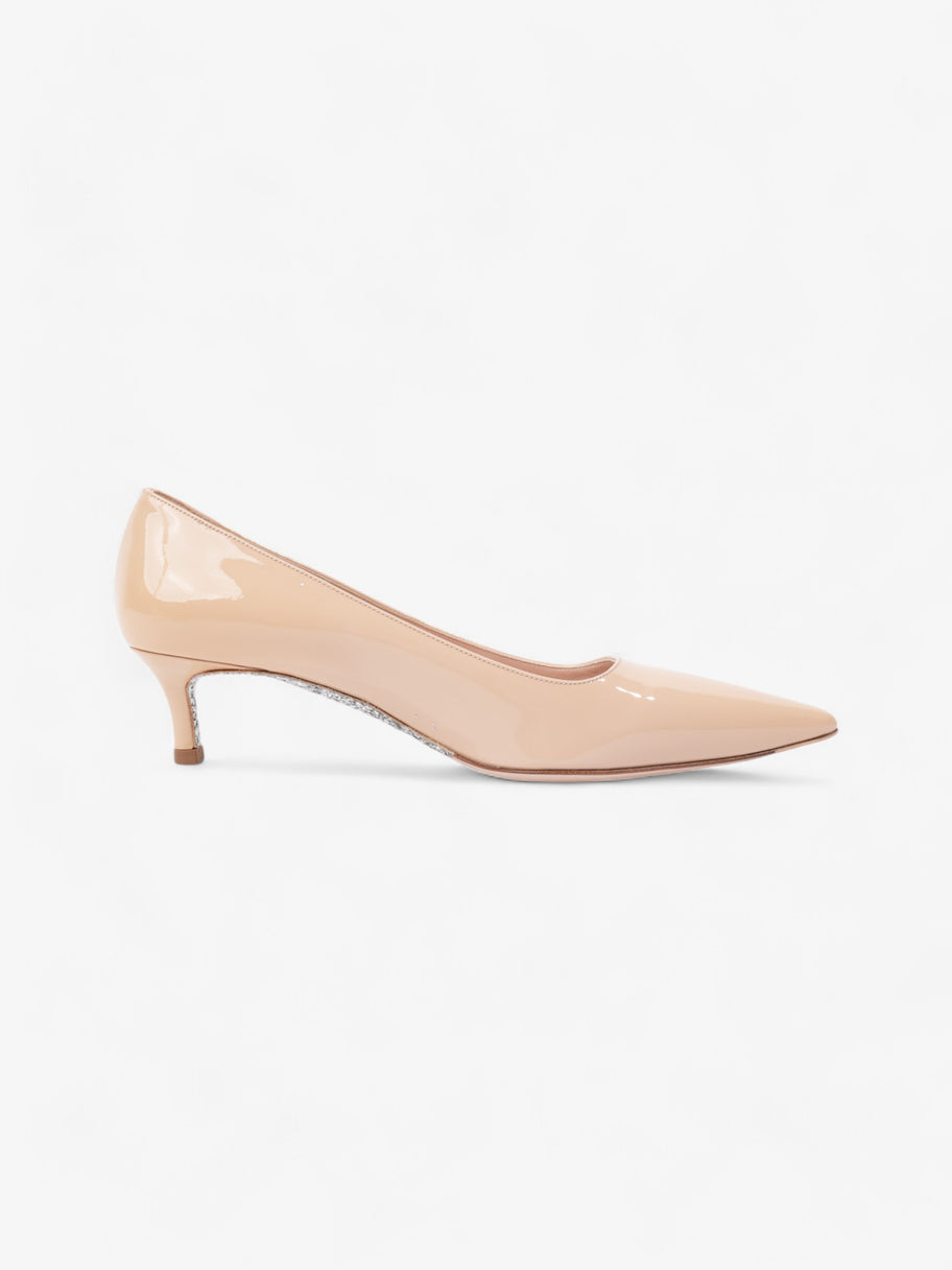 Miu Miu Pointed Kitten Heel 50mm Beige Patent Leather EU 36.5 UK 3.5 Image 4